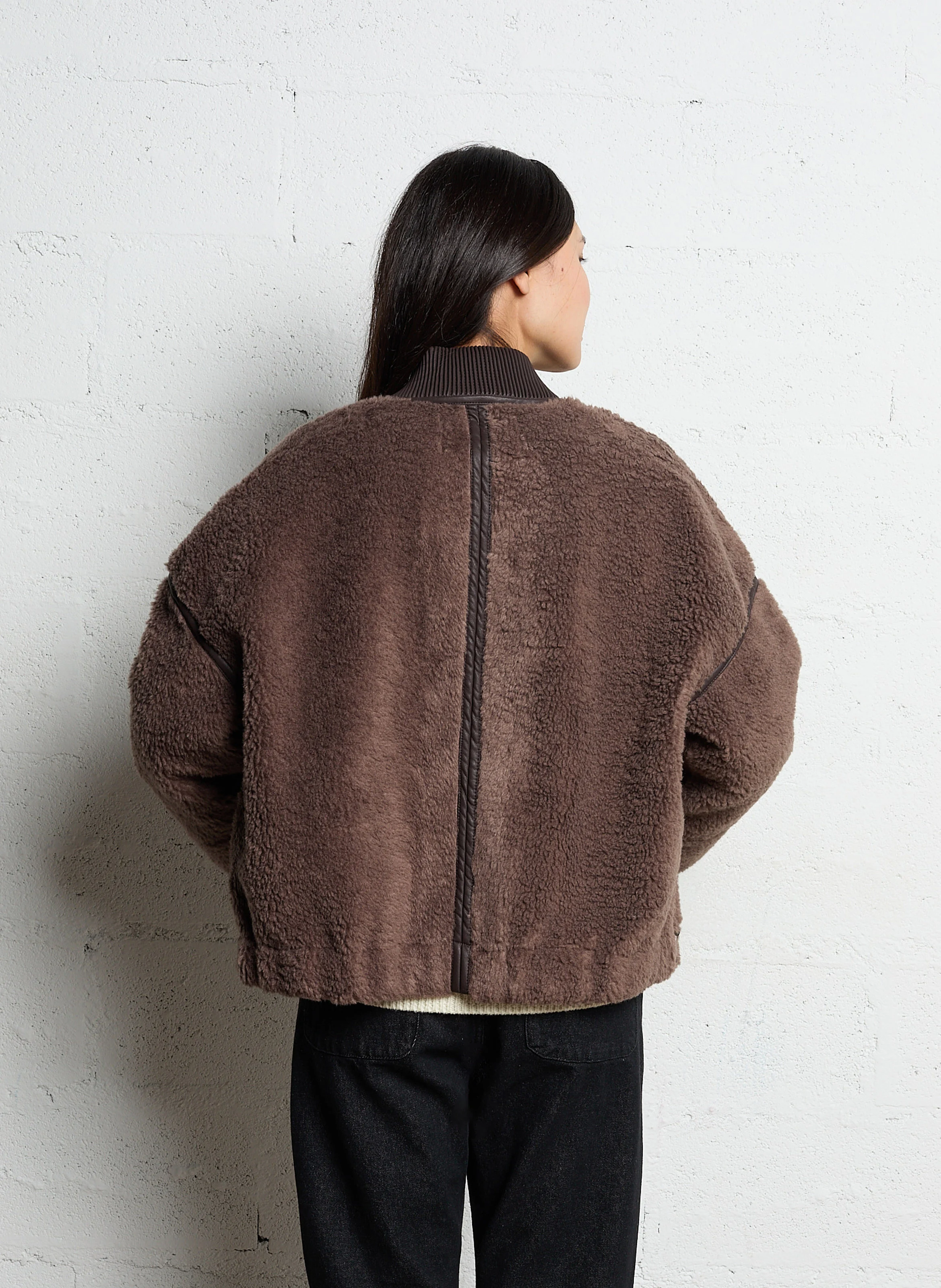MILANO - Manteau en fausse fourrure | Marron