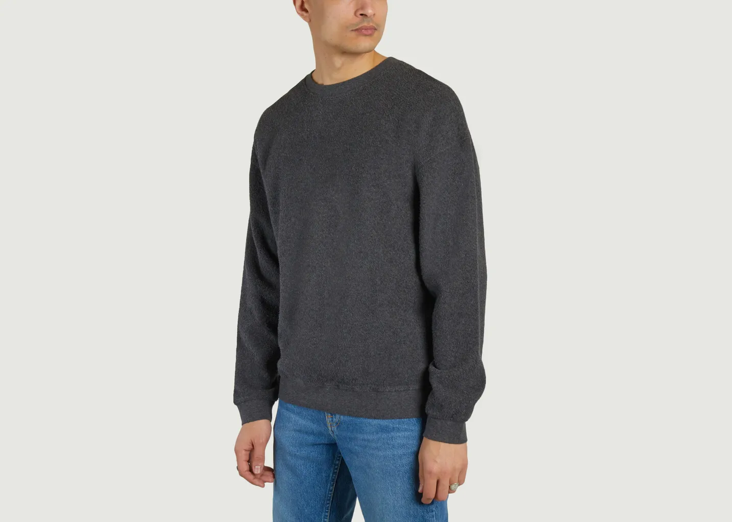 Sweatshirt en coton effet bouclette Bobypark American Vintage