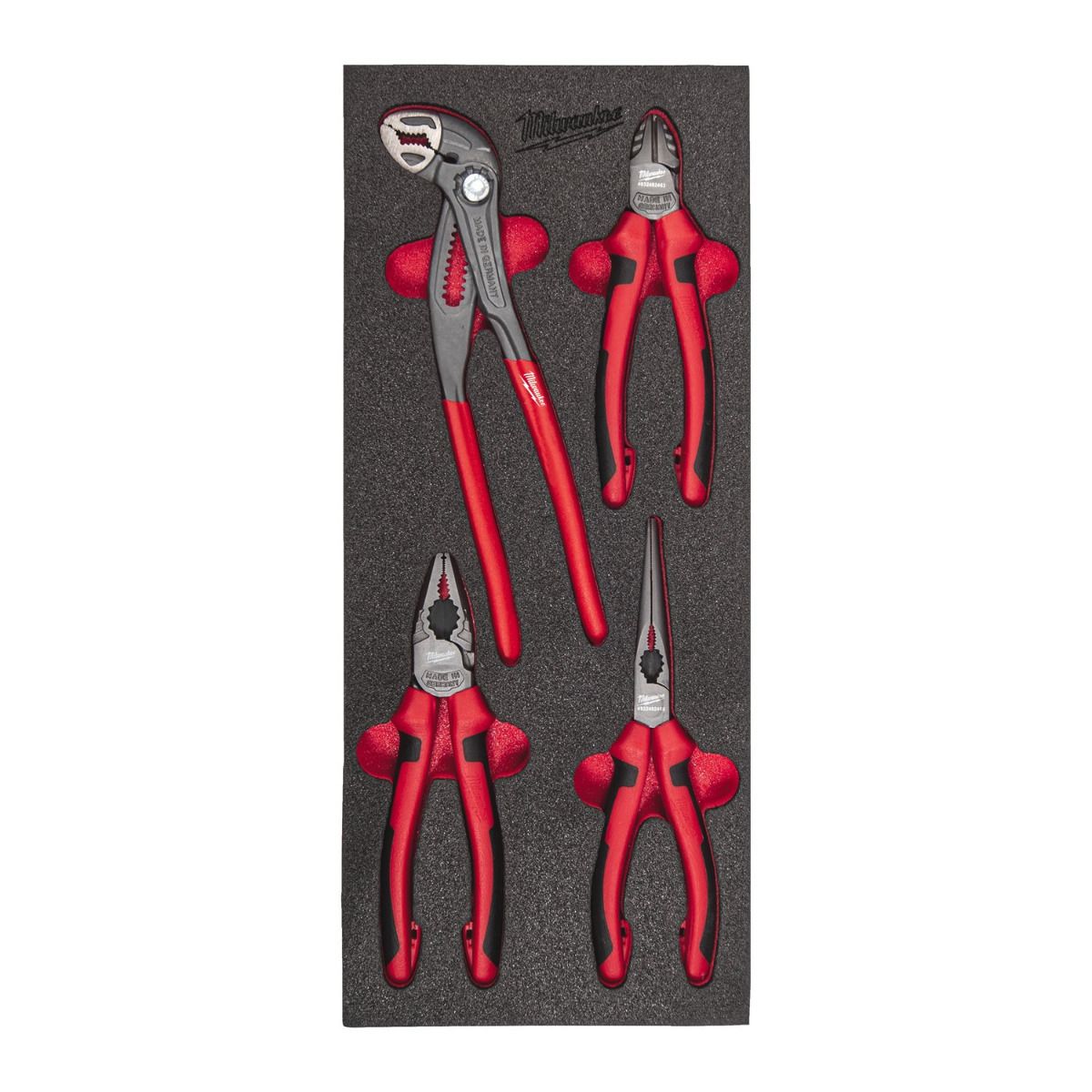 Milwaukee TOOLGUARD™ Gevulde stalen gereedschapswagen rood 78cm EU standaard uitvoering 206-delig - 4932498185