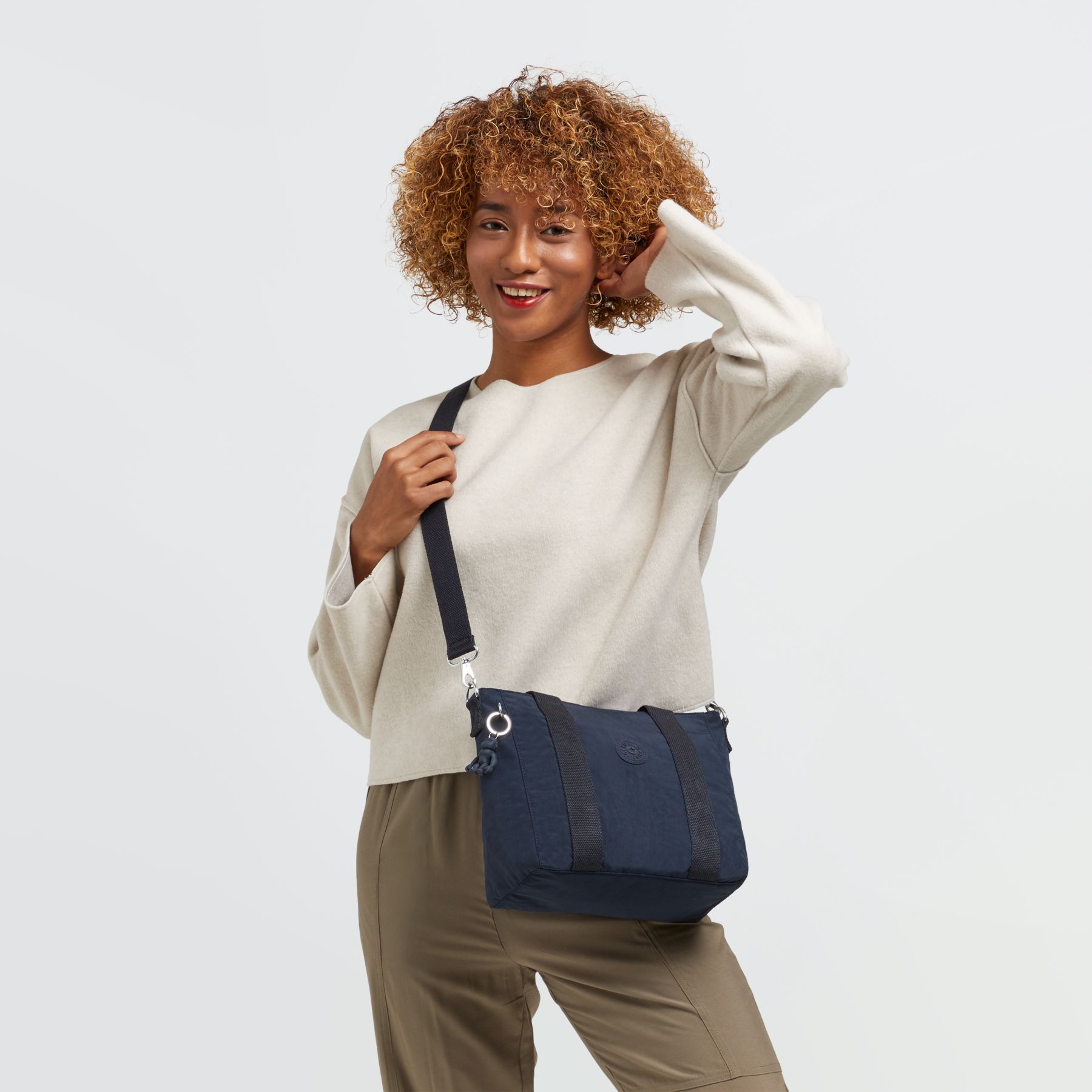 ASSENI MINI Mini fourre-tout avec bandoulière détachable - Blue Bleu 2
