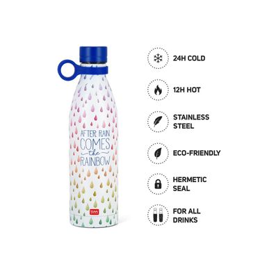 Legami Hot & Cold - Gourde bouteille thermique - after rain - 800 ml