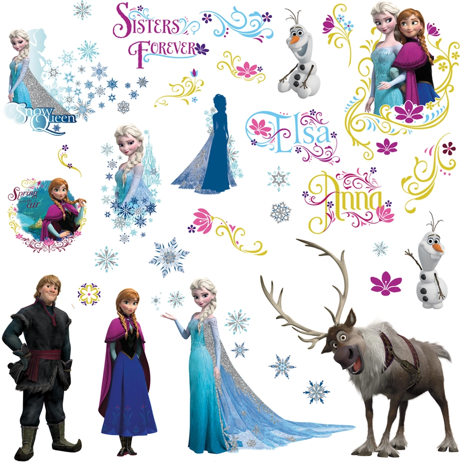 Room Mates  Frozen glitzernd Mehrfarbig