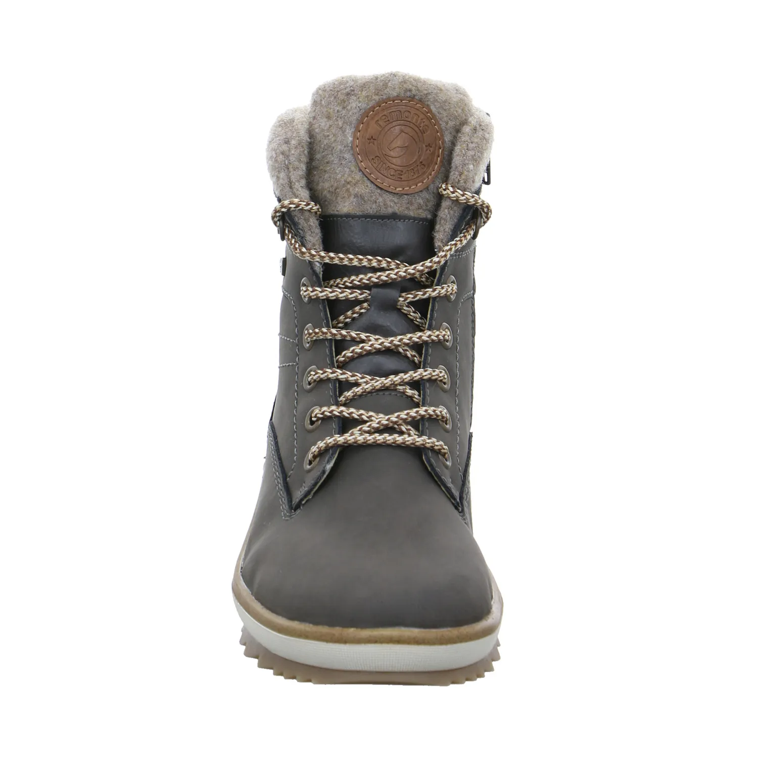REMONTE Comfort-Snowboot Taupe Leder  mit TEX Membrane