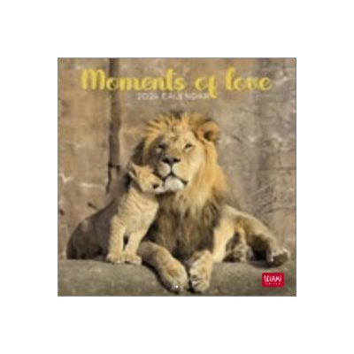 Legami - Calendrier mensuel 2024 - 18 x 18 cm - moments d'amour