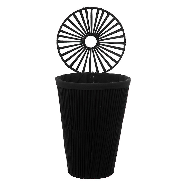 Panier à linge, 42 litres, noir, Manille, 5Five