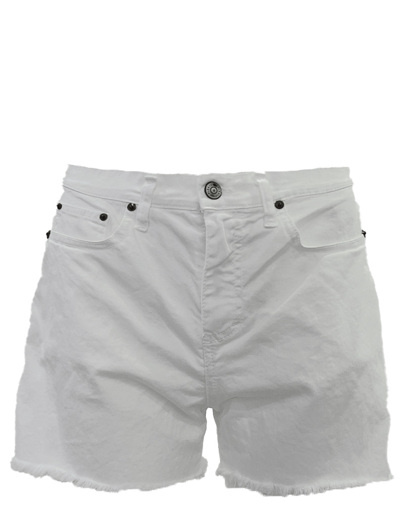 PLEASE SHORT COTON EFFILOCHÉ BLANC