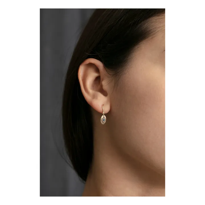 5 Octobre Boucles d'oreilles Liby | Bleu turquoise