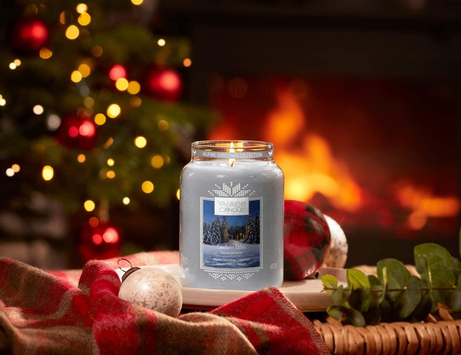 Yankee Candle Duftkerze Candlelit Cabin Medium Jar