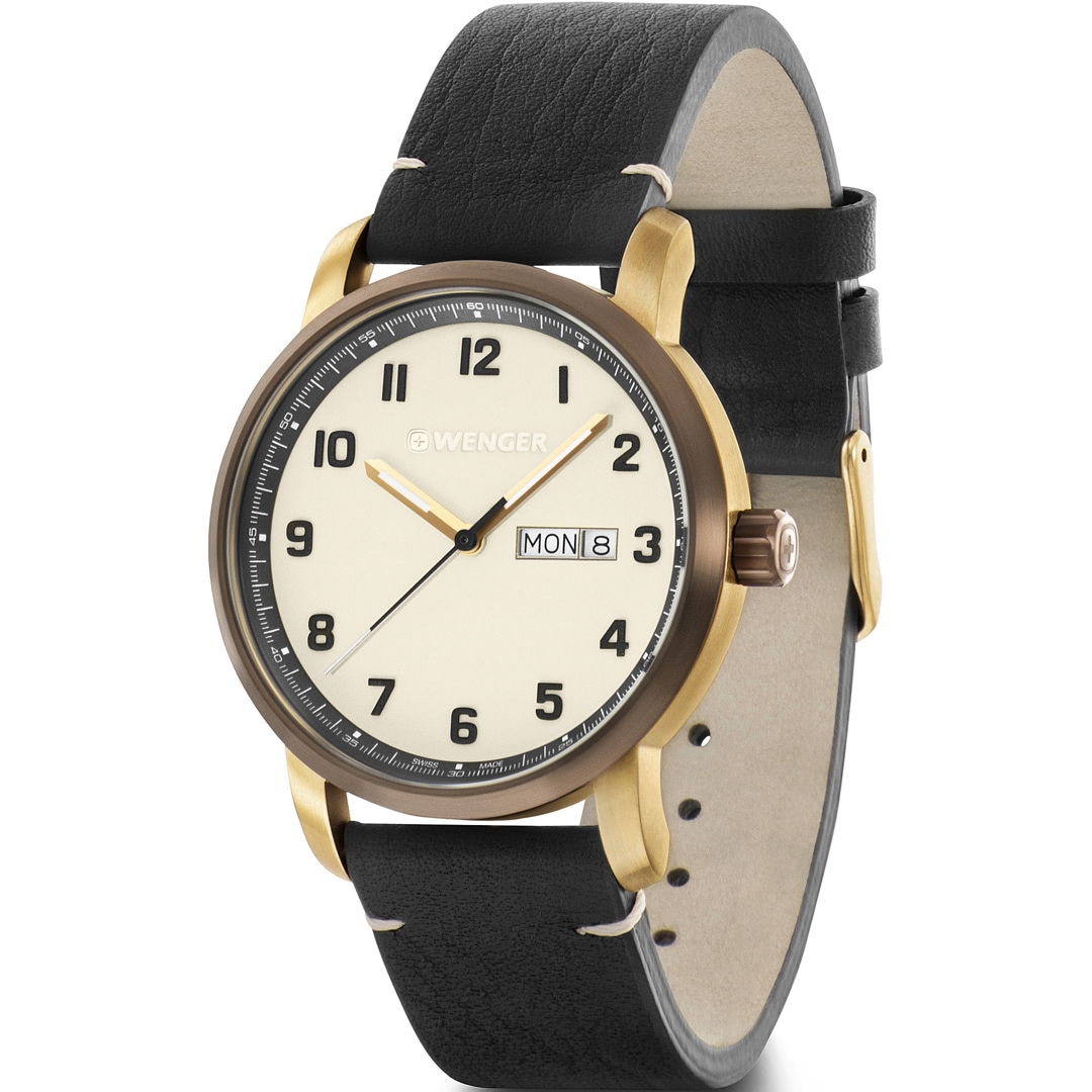 Wenger Attitude Day Date Goldig Ø 42mm