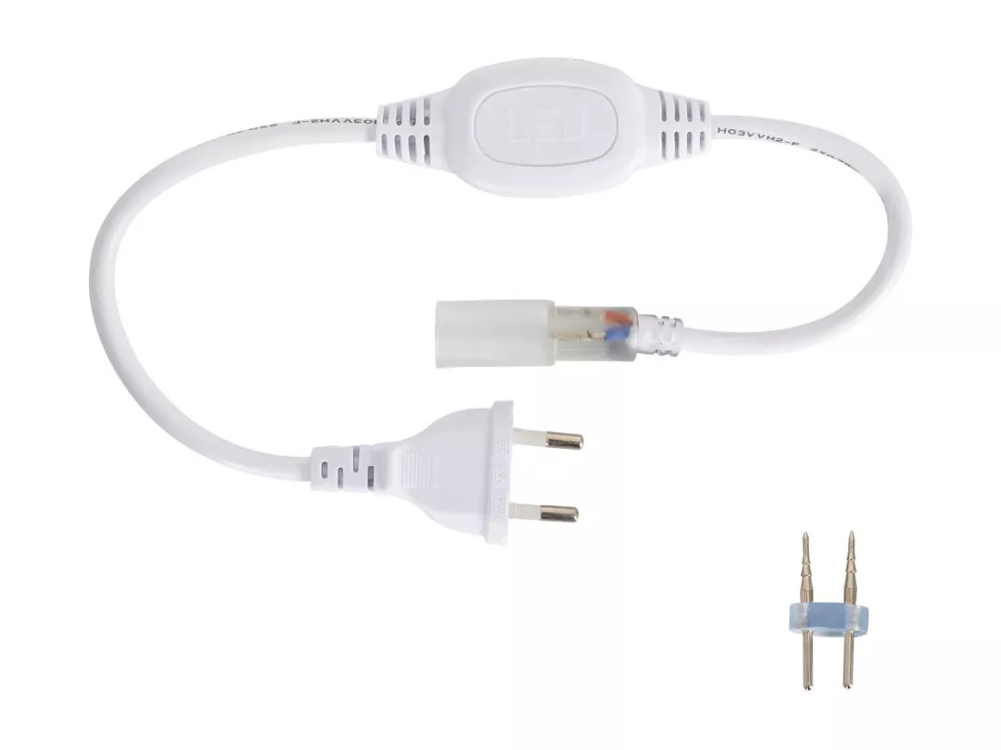 Néon LED Flexible 360º Rond Dimmable 120LED/m 220V AC Rouge IP67 sur Mesure Coupe tous les 100cm 50 m