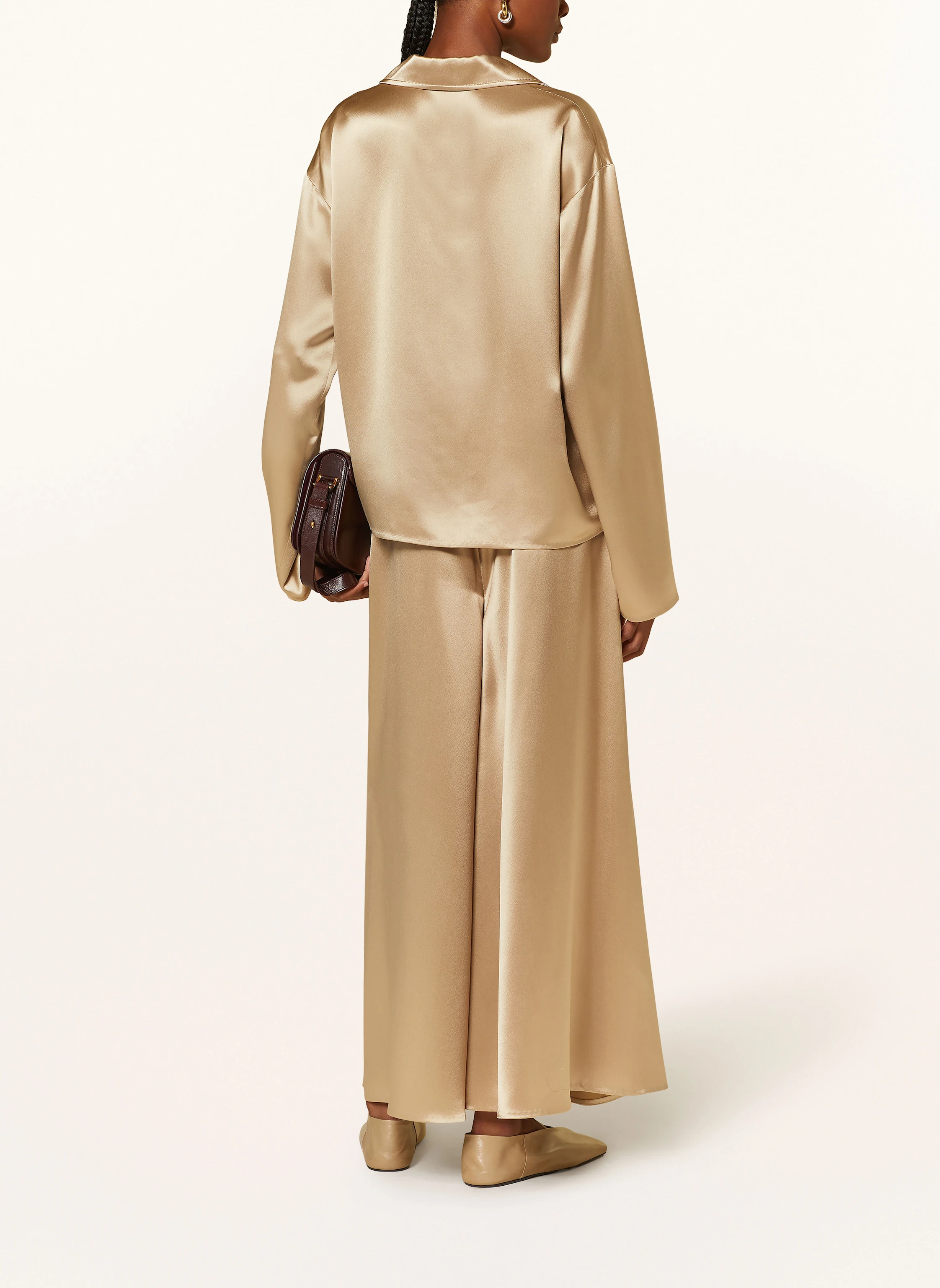 Nanushka Marlenehose ZANIAH aus Satin