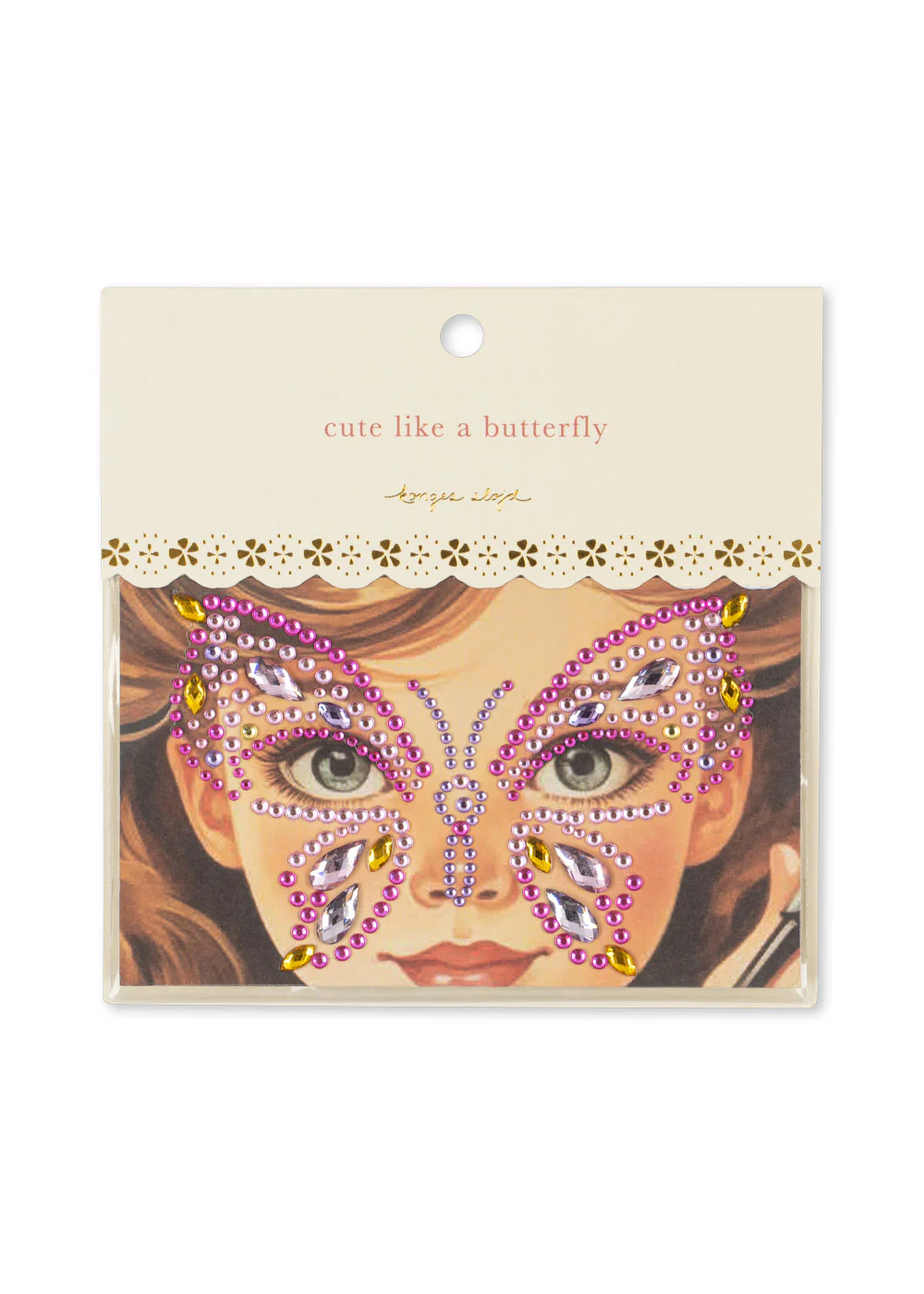 BUTTERFLY FACE JEWELS - MULTI - OS