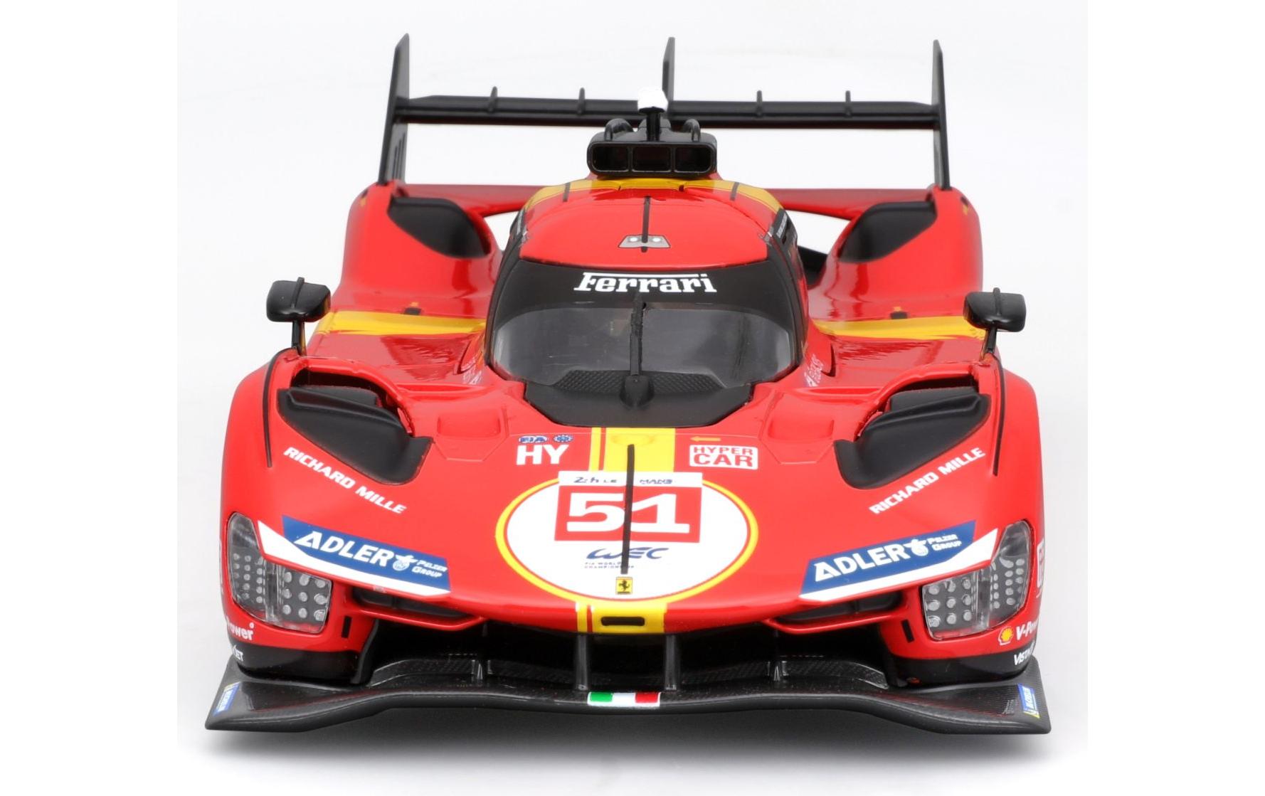 Ferrari Racing Bausatz 499P LMH 2023 Rot 1:24Sammlermodell im Massstab 1:24