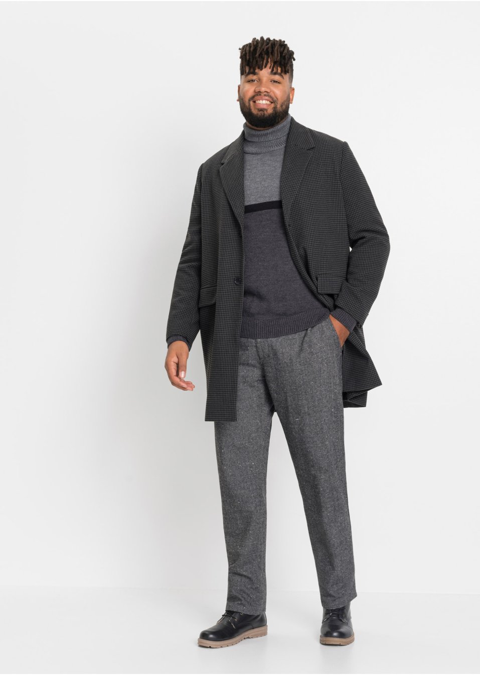 Pull col roulé