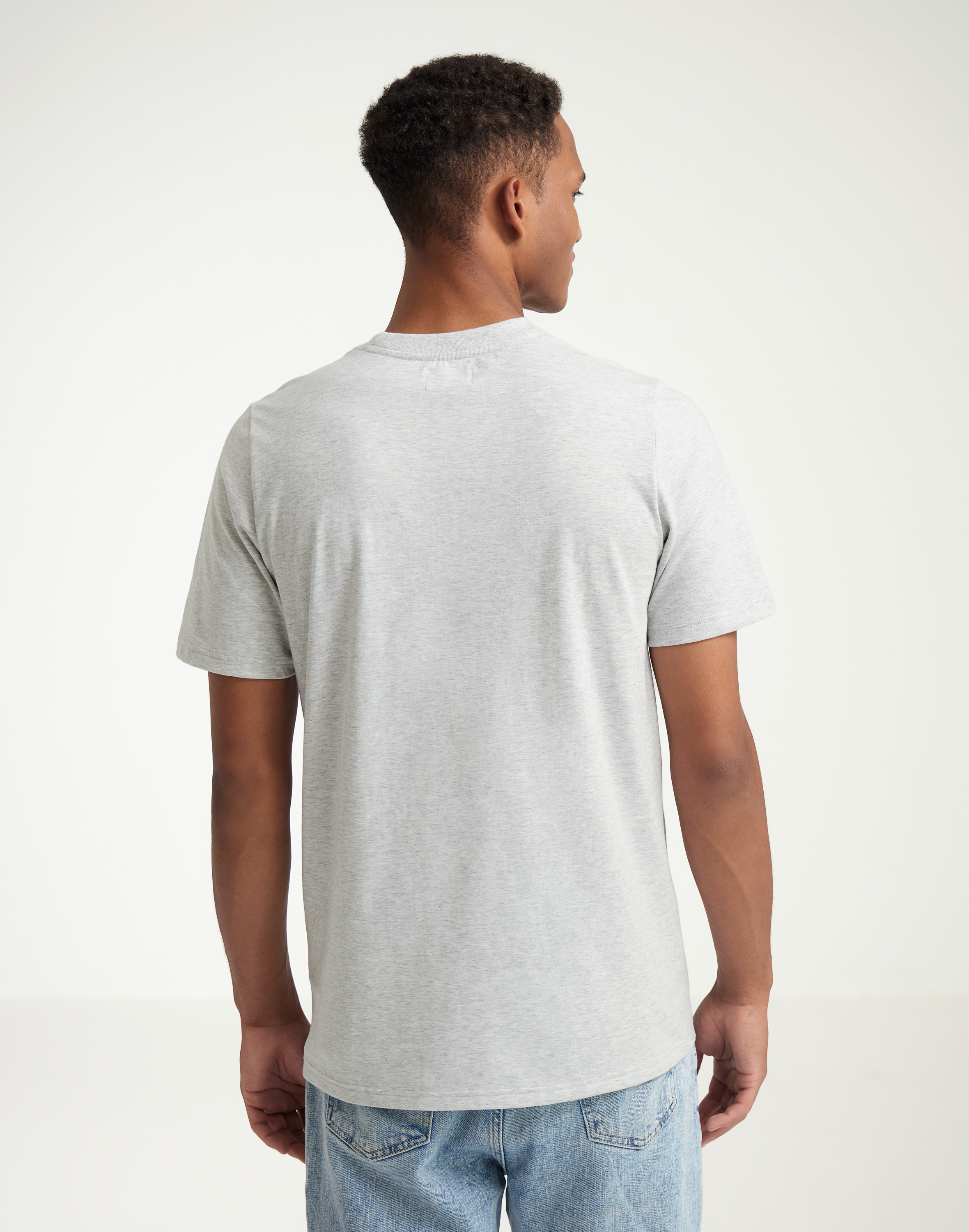 T-shirt van katoen voor heren in Groen