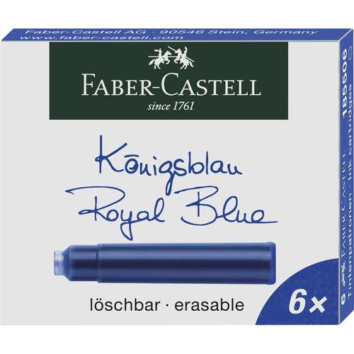 FABER-CASTELL Standard Tintenpatronen, 6er Packung