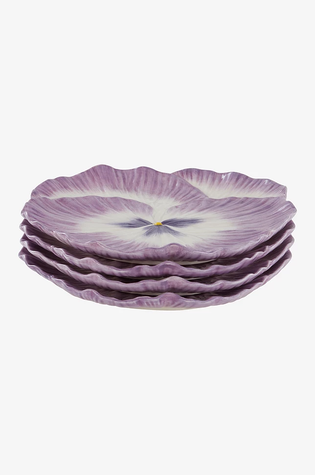 FLORA tallerken 4-pk, diameter 27 cm