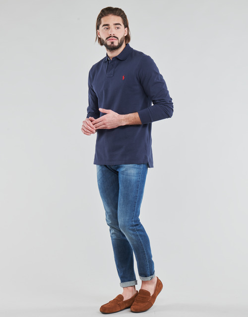 Polo Ralph Lauren - POLO AJUSTE DROIT EN COTON BASIC MESH LOGO PONY PLAYER Marino
