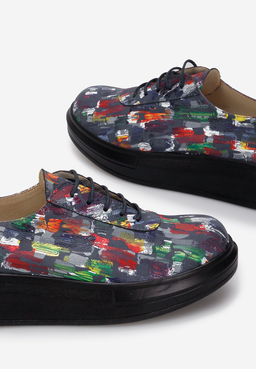 Chaussures casual femme en cuir multicolores Elma  V2