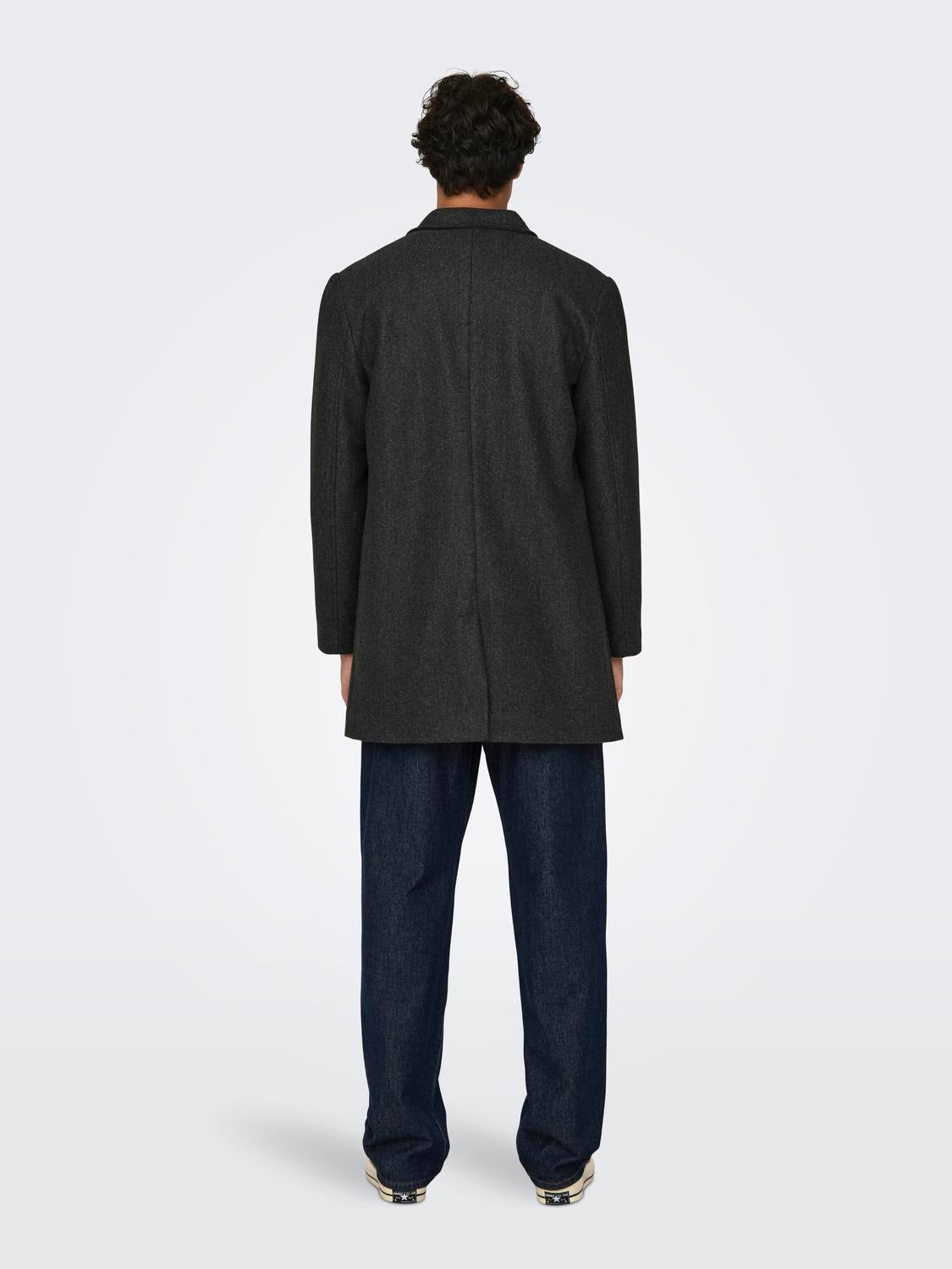 ONSADAM Mantel Dark Grey Melange