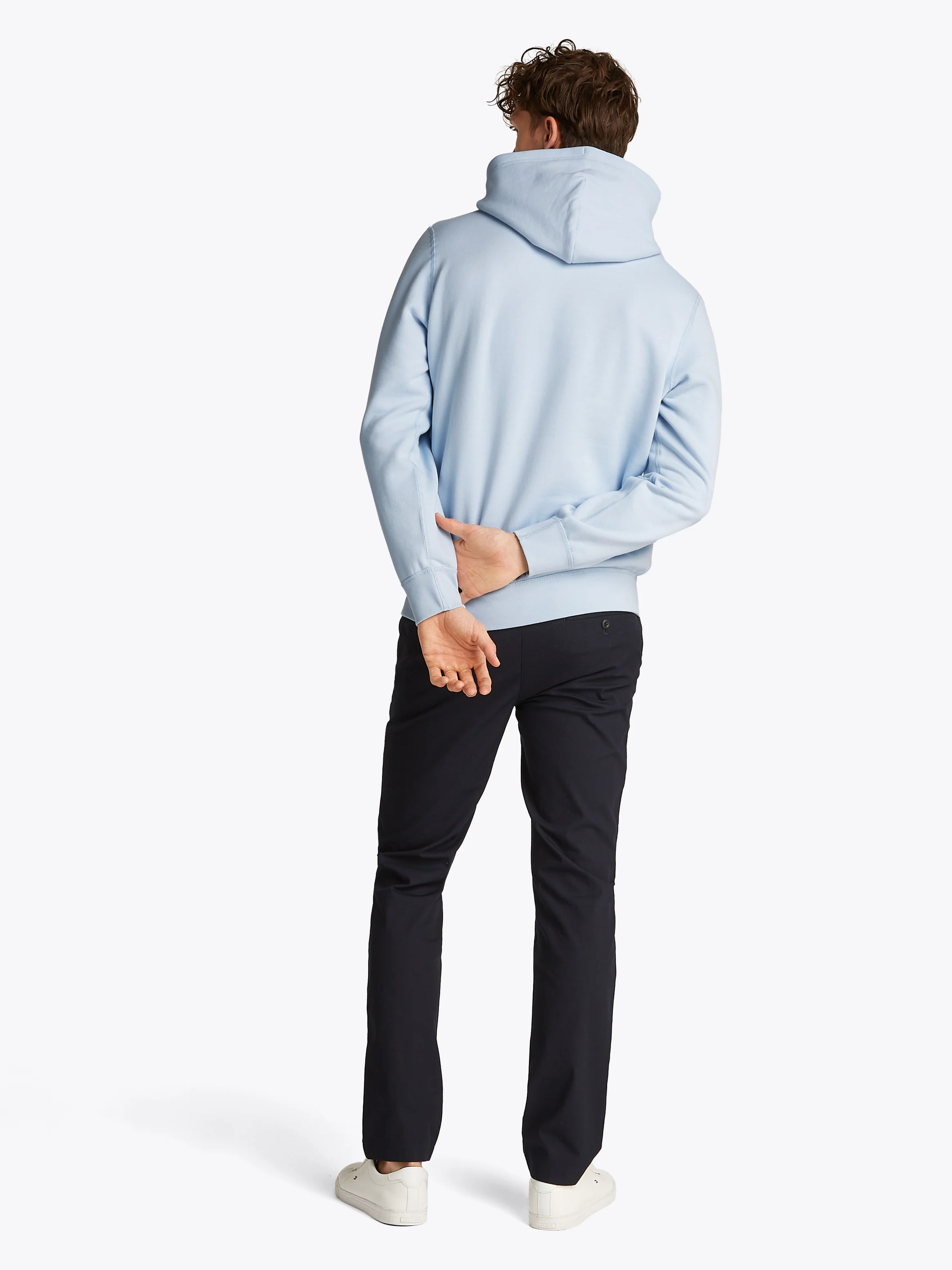 Sweat à capuche en coton mélangé | Bleu