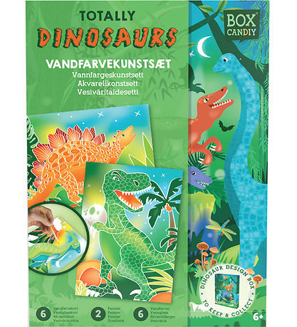 BOX CANDIY Kreas?t - Vandfarvekunsts?t - Totally Dinosaurs