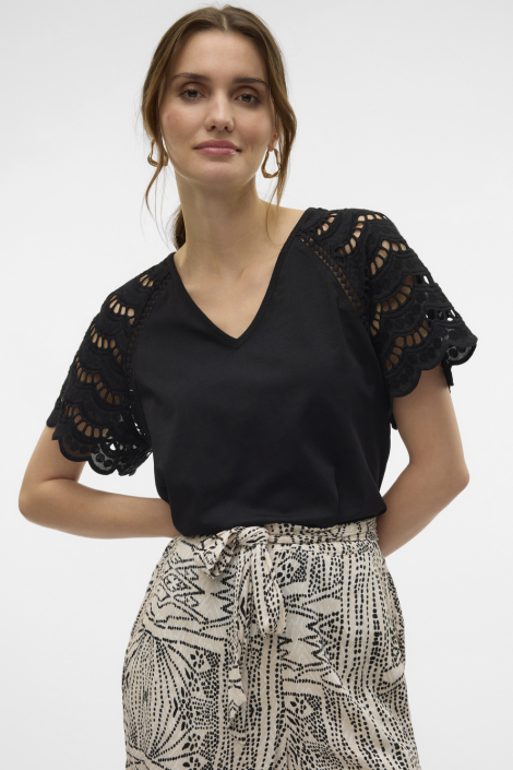 Vero Moda zwarte dames t-shirt