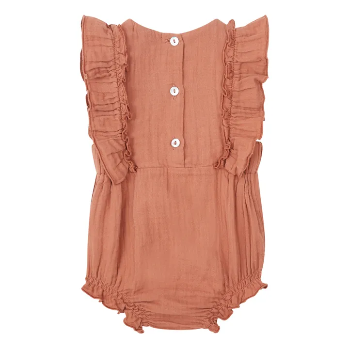 Marlot Paris Barboteuse Gaze de Coton Elisa | Vieux Rose