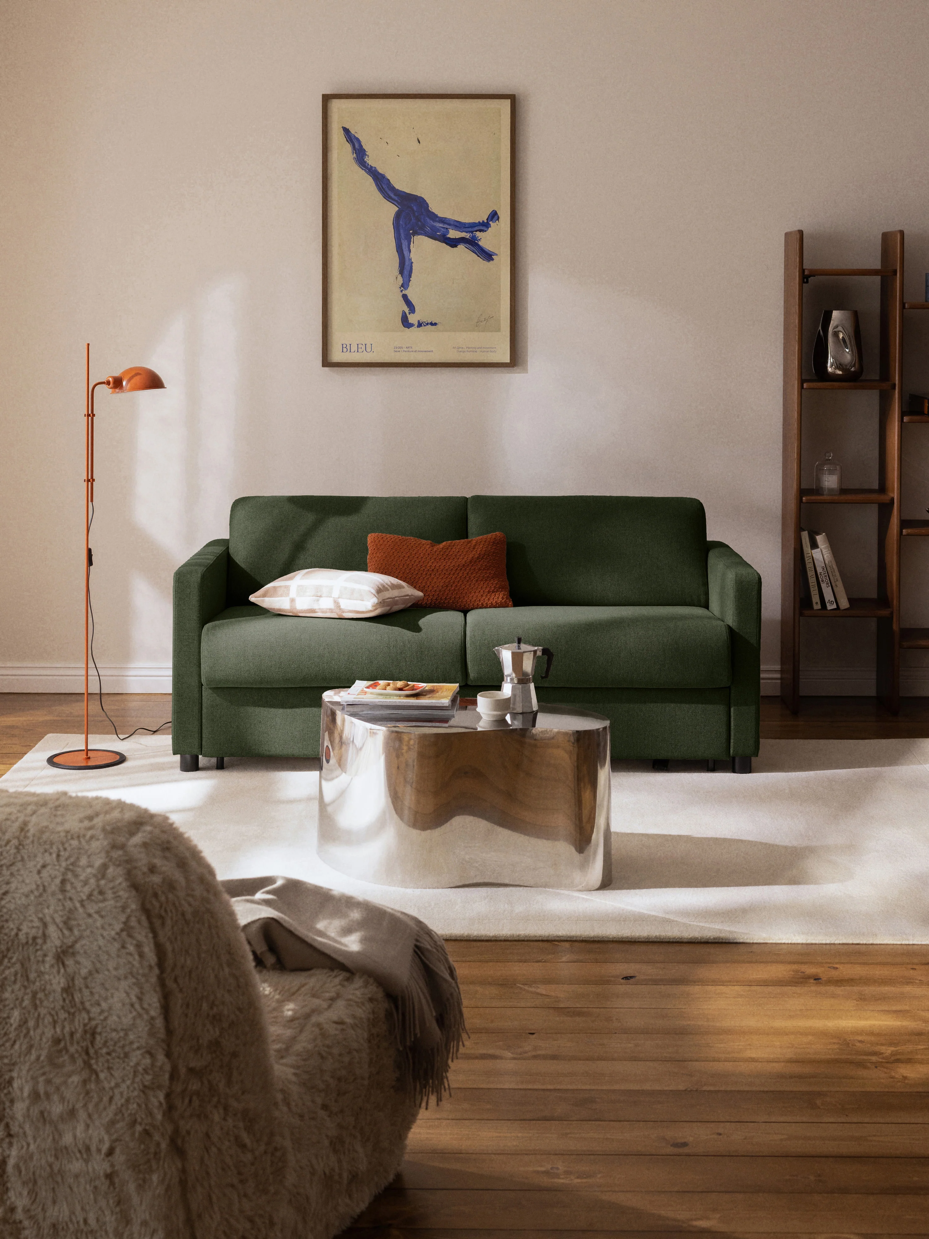 Slaapbank Morgan met matras (2-zits)
