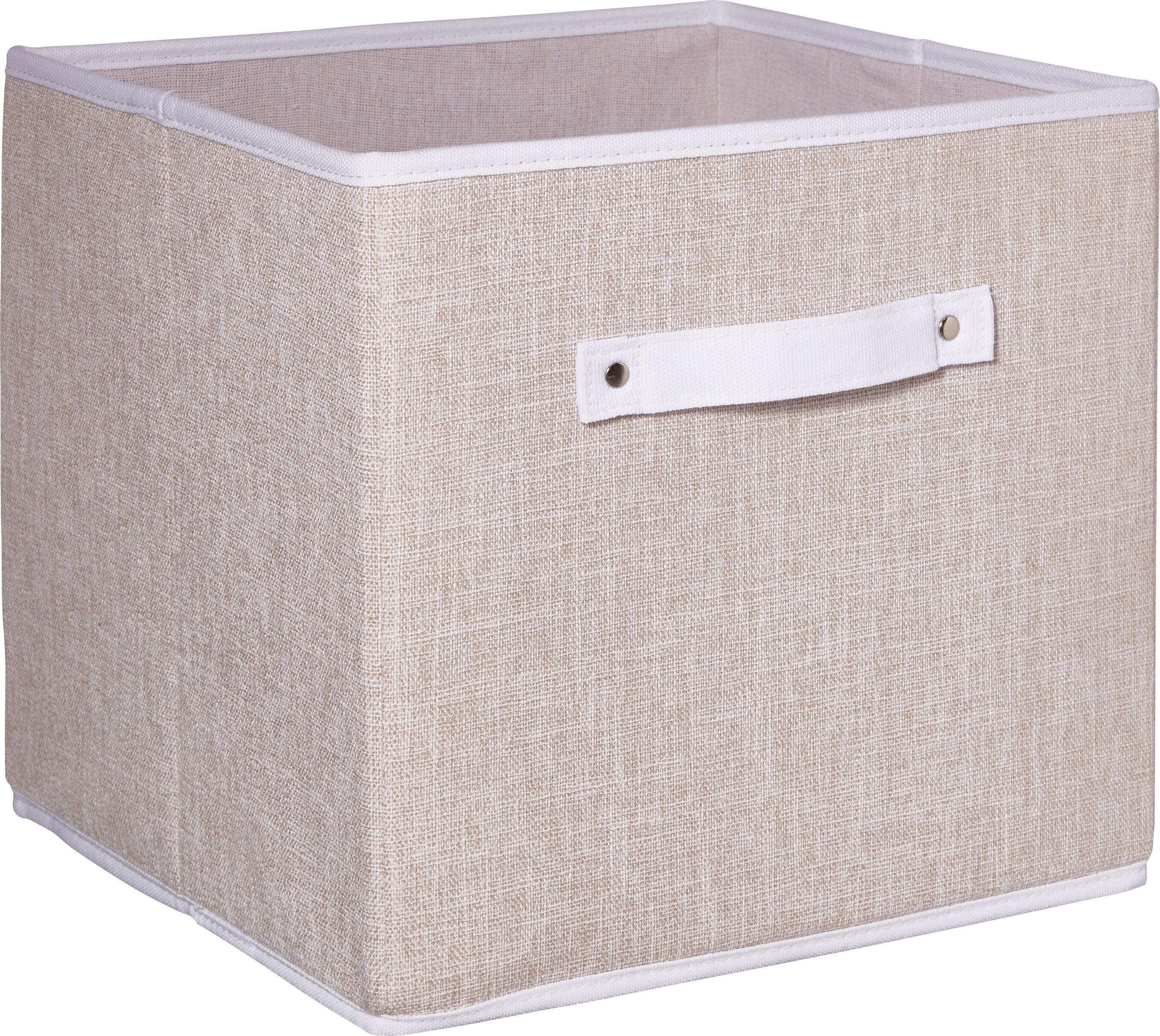 BIANCA Aufbewahrungsbox - Beige / B: 31.0 cm x T: 31.0 cm x H: 28.0 cm