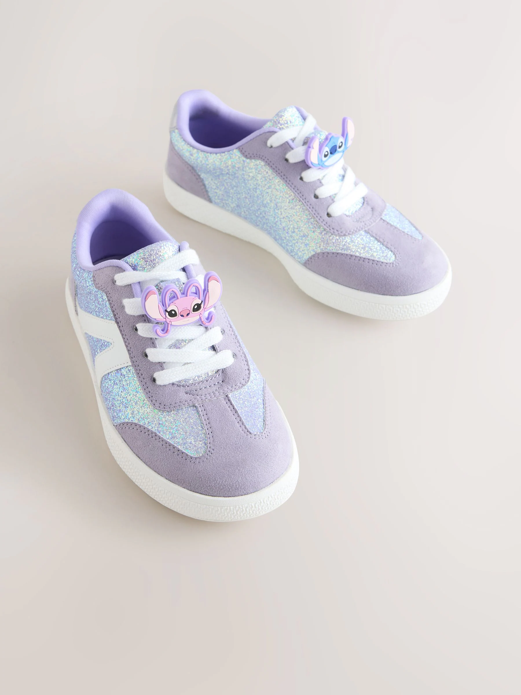 Purple Glitter Lilo & Stitch - Lifestyle sneakers met veters