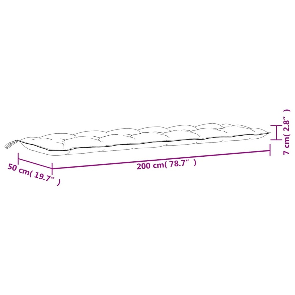 Coussins de banc de jardin 2 pcs anthracite tissu oxford
