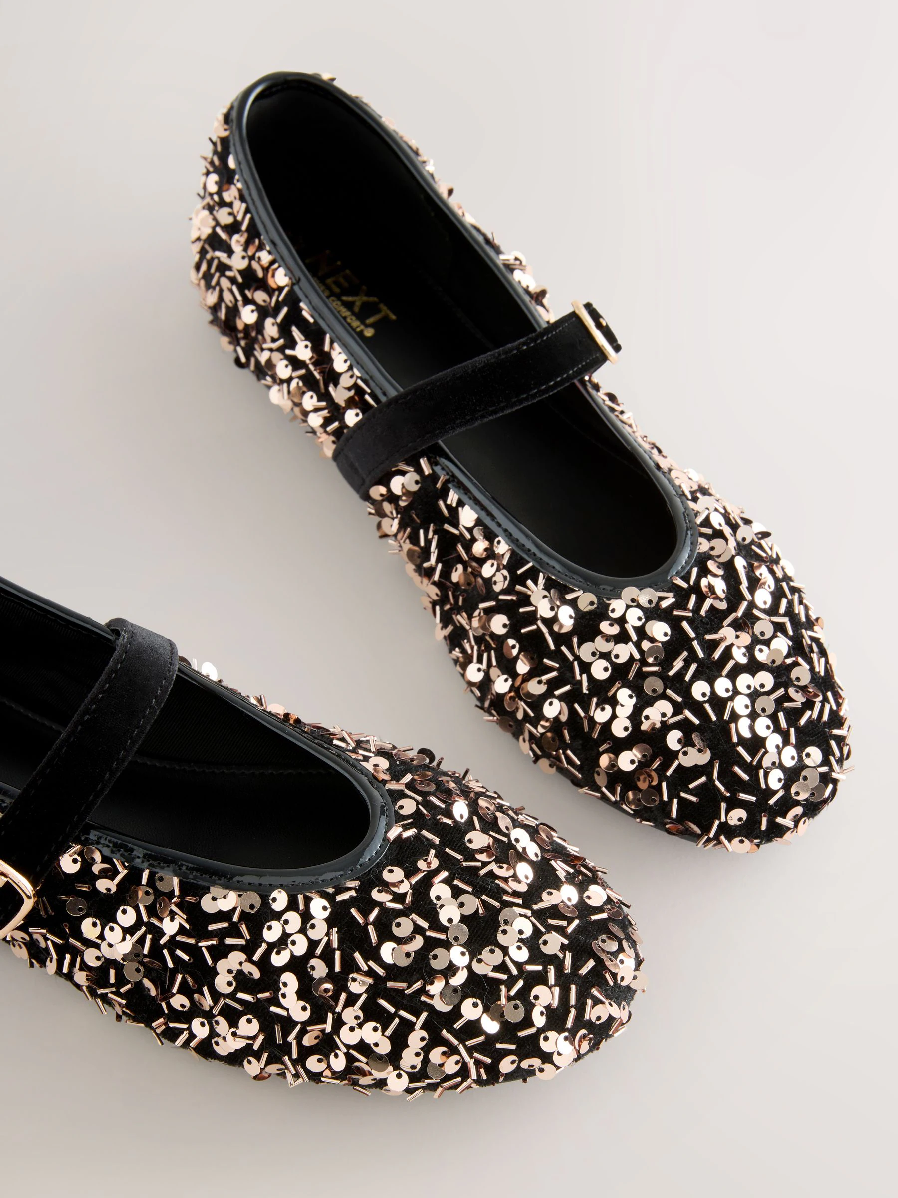 Brons - Forever Comfort® Embellished Sequin Mary Jane Shoes
