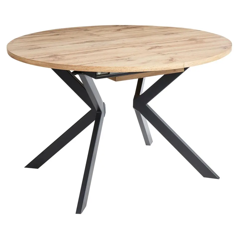 CARLEA - Uitschuifbare eettafel - Lichtbruin - MDF
