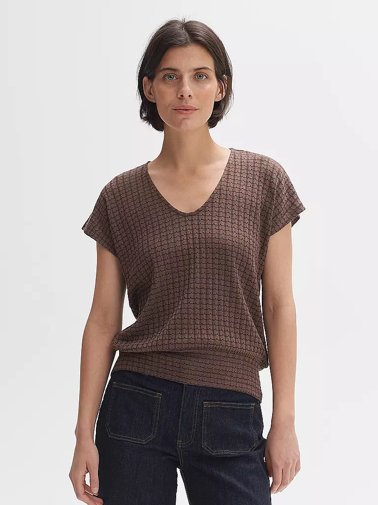 OPUS T-Shirt SIMURALI braun