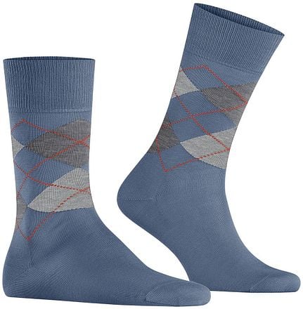 Burlington Manchester Sok Ruit Blauw 6274 21088-6274 kopen
