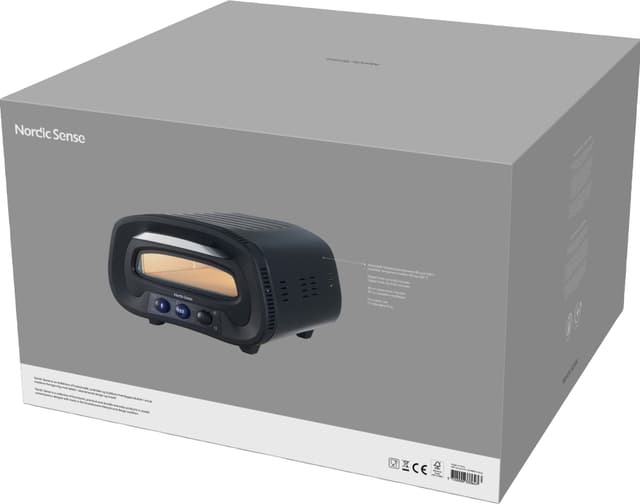 Nordic Sense elektrisk pizzaovn 33364 (sort)