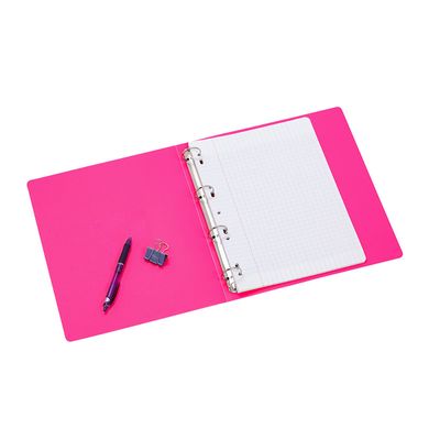Viquel Happy Fluo - Classeur 4 anneaux - Dos 35 mm - A4 - pour 250 feuilles - disponible dans différentes couleurs