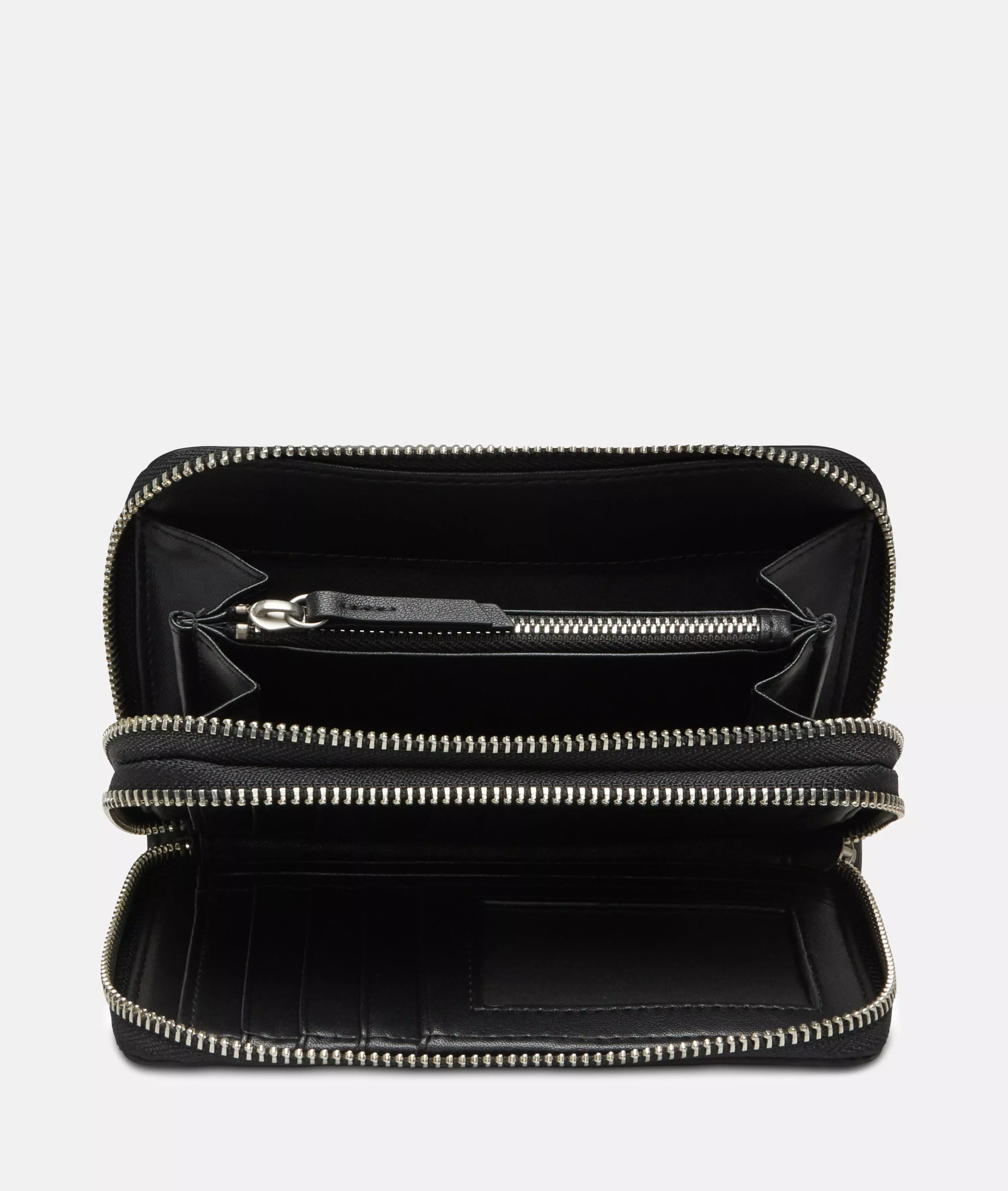 Sophia purse L Large wallet in leather look with authentic grain