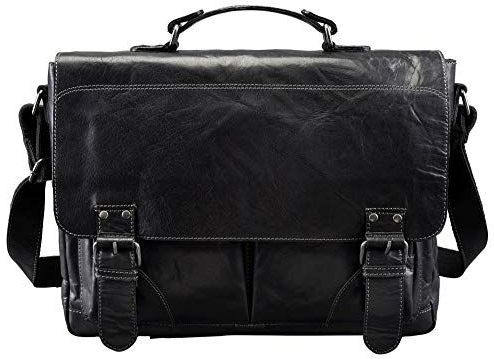 Pride & Soul - Laptoptas - Zwart - Leer - Gewatteerd 12 Inch Laptopvak