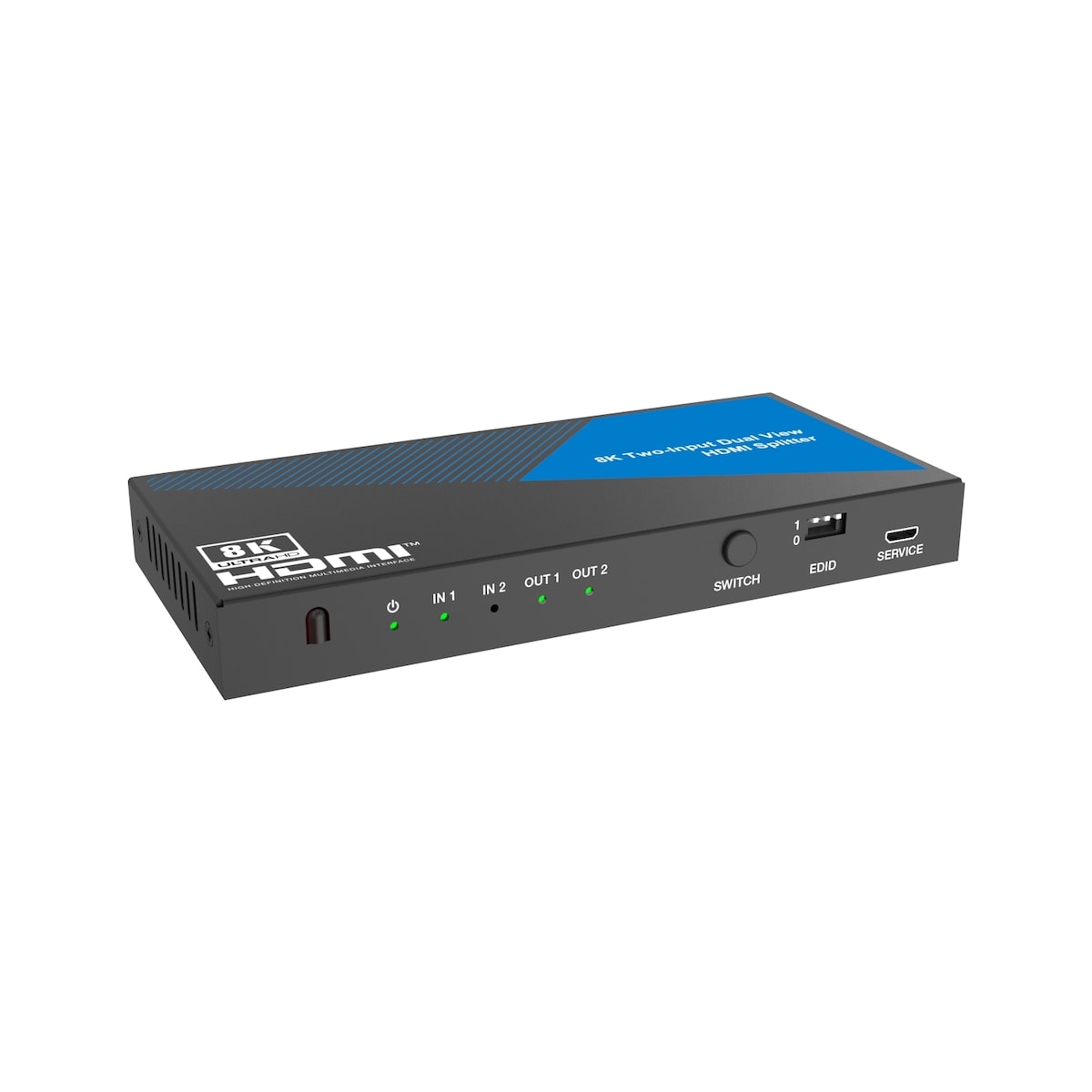 NÖRDIC HDMI Splitter 2 in 2 Out, 4K@120Hz, Dolby Vision Pass-Through, HDCP 2.3, Auto EDID Management