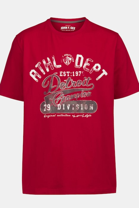 John F. Gee T-Shirt, Halbarm, Athl. Dept. Print, Rundhals, bis Gr. 72+