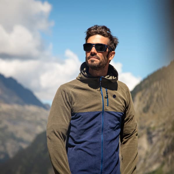 Veste polaire randonnée LAGOPED PHANTOM HOODIE KAKI