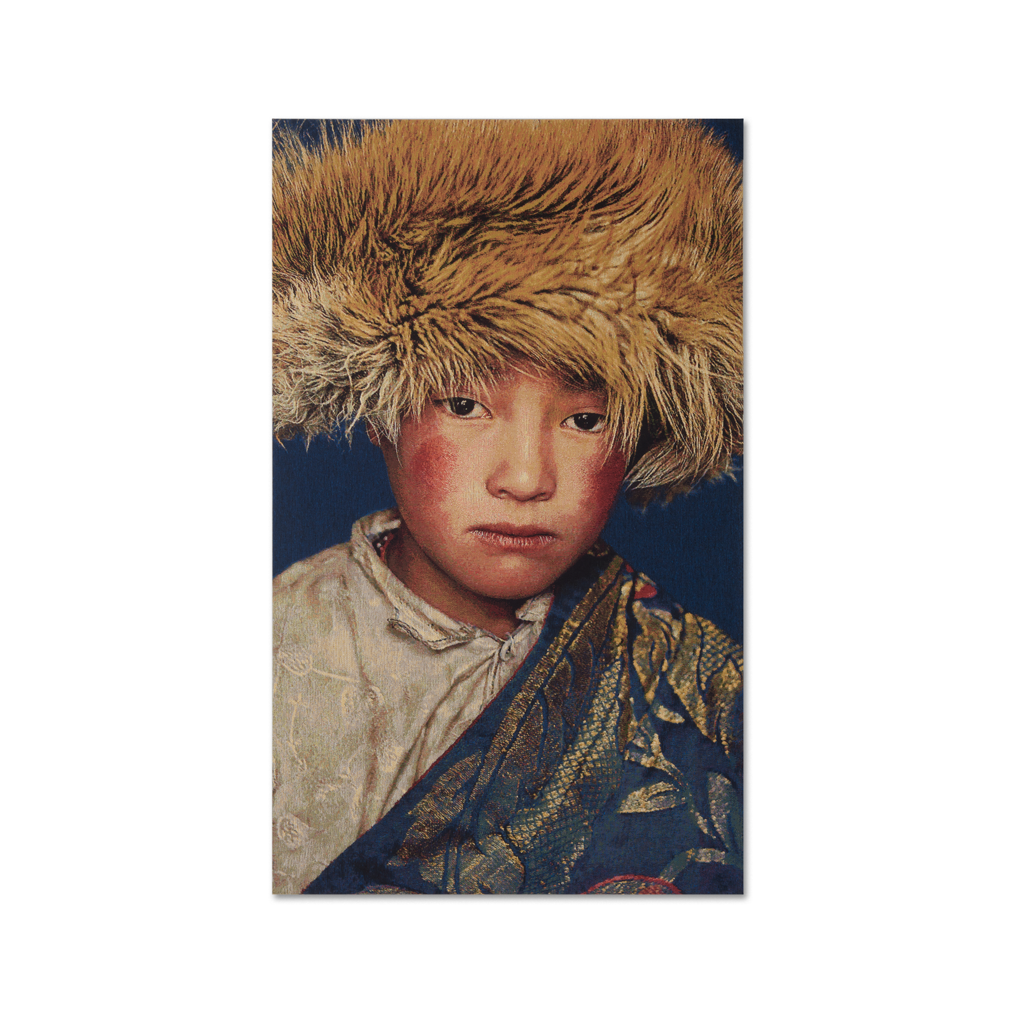 Geweven wandpaneel Tibetan Boy 100 x 155 cm