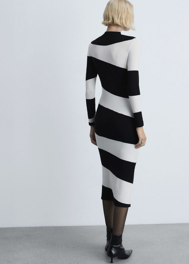 MANGO DRESS. -- WAVY Black