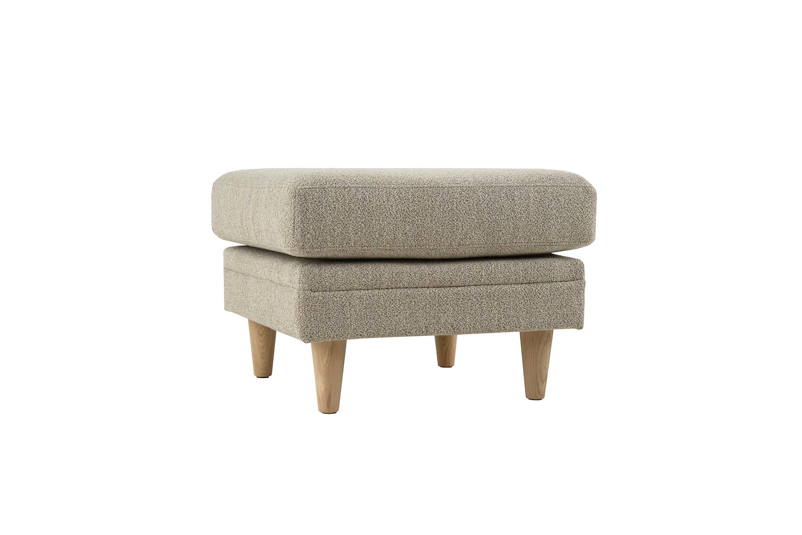 Eden pall Tekstil Alpine 05 Beige med ben i lys eik (8572)