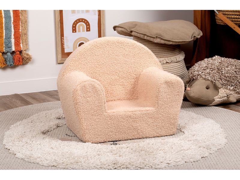 Knorrtoys Kindersessel «Soft plush beige» Bequemer Sessel für Kinder