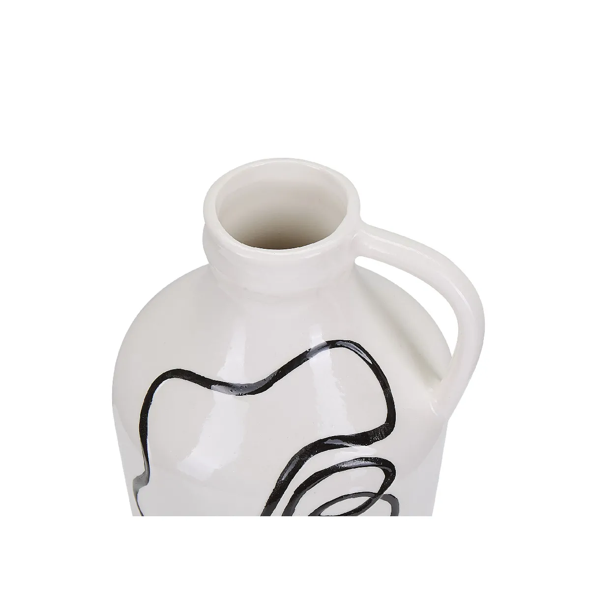 Beliani - Vase AGRINION 19 cm Blanc