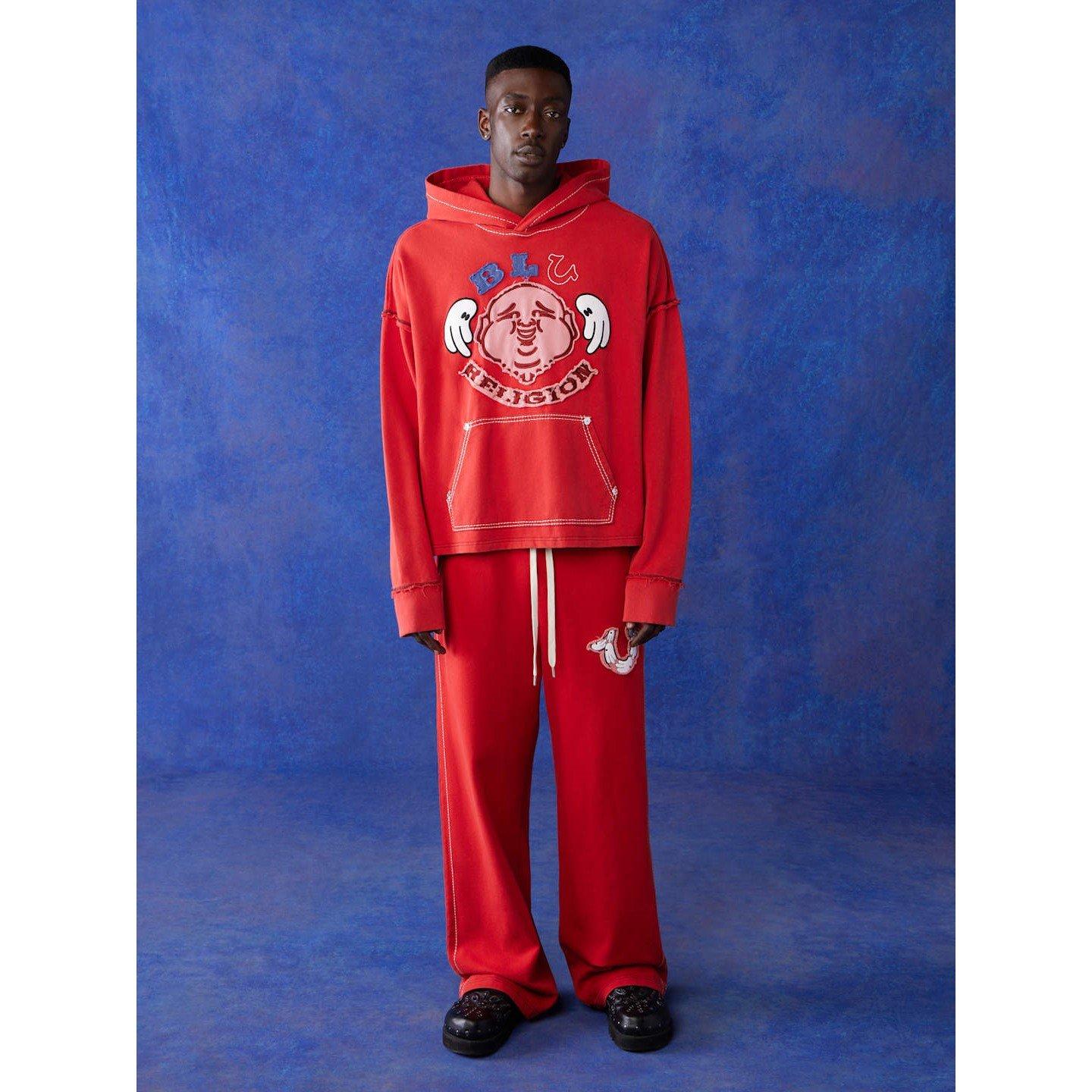 True Religion TR Wide Leg Jogging Bottoms Mens