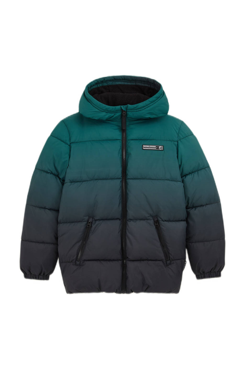 WE Fashion dip-dye gewatteerde winterjas sea storm